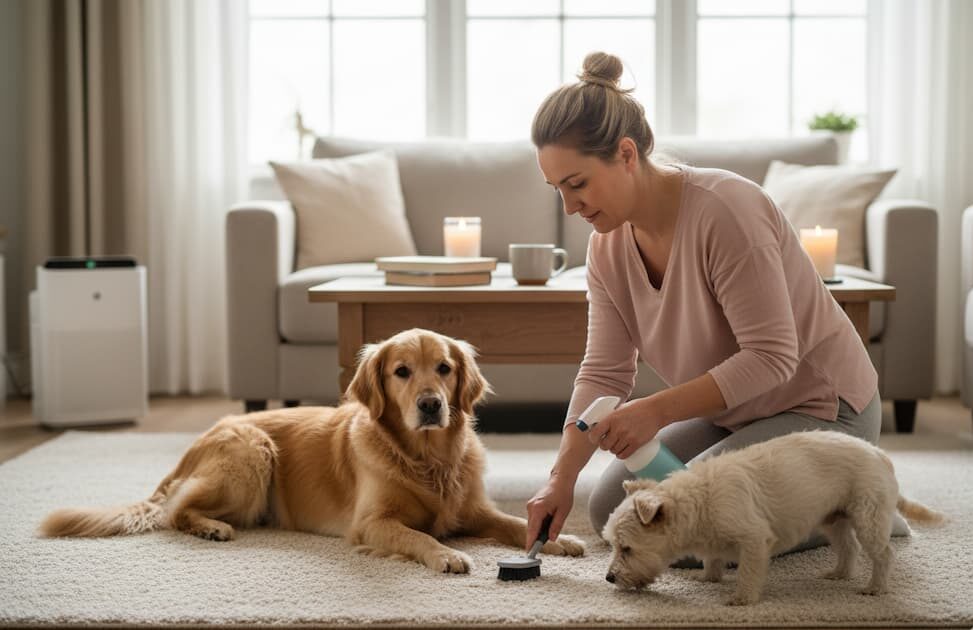 como quitar olor a perro