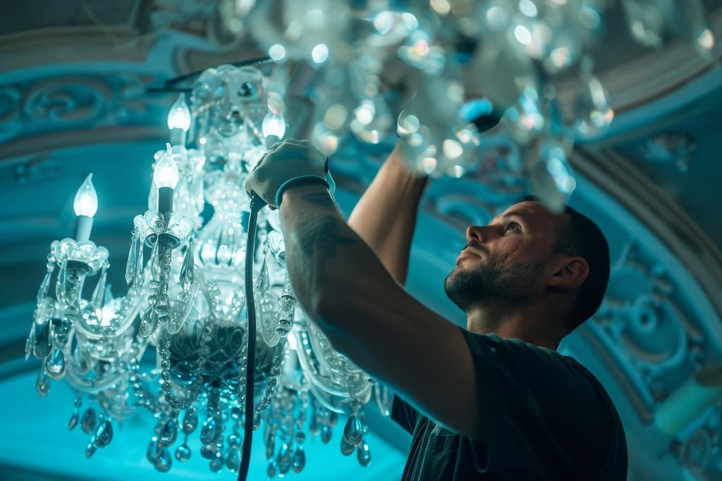 limpiar lamparas cristal